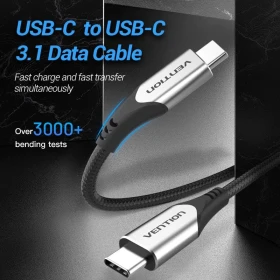 Vention Cotton Braided USB-C to USB-C 3.1 Cable